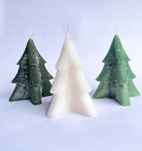 Trio of Christmas Tree Candles